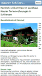 Mobile Screenshot of landhaus-maurer.info