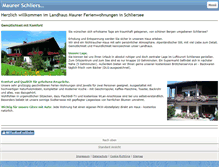 Tablet Screenshot of landhaus-maurer.info