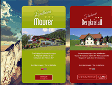 Tablet Screenshot of landhaus-maurer.com
